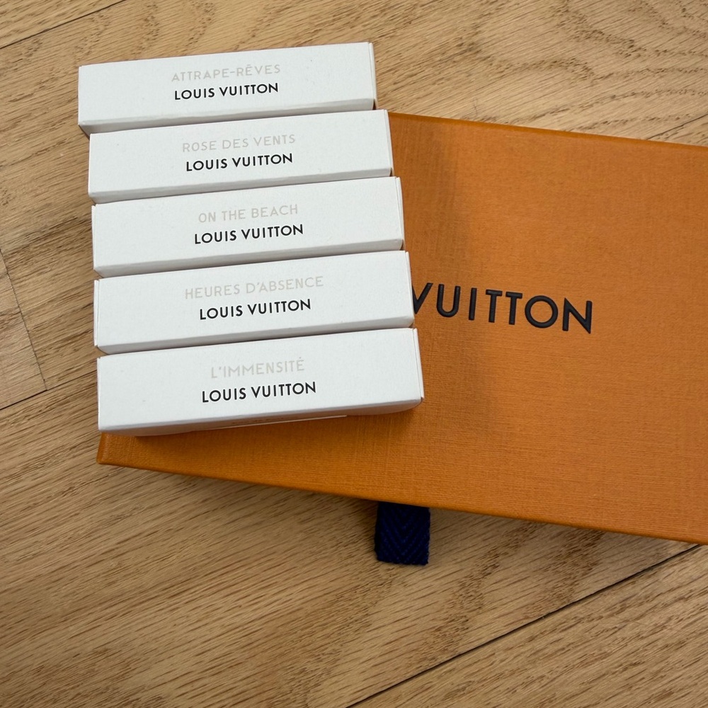 Louis Vuitton Fragrance Collection with White Boxes